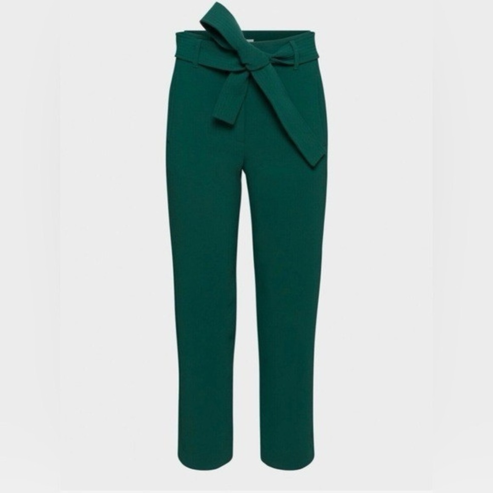 Aritzia Wilfred Emerald Green Tie-Front Pants